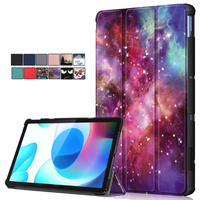 Tablet Case for Realme Pad 10.4 inch 2021 Cute Cat Flower Hard Magnetic Protective Cover Stand for Funda RealmePad Mini 8.7 inch
