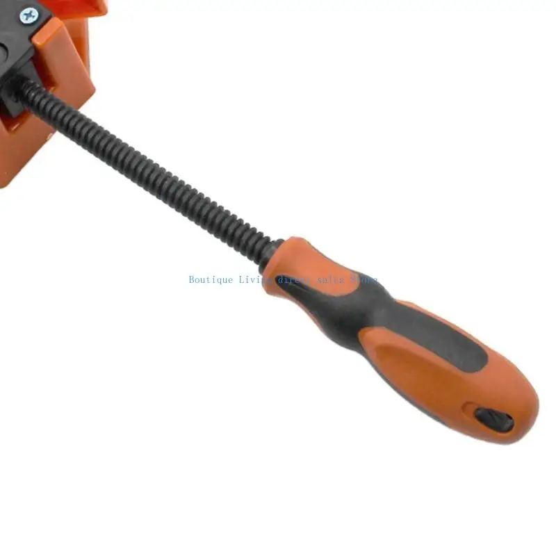 

Durable 90° Clamp Single Handle Corner Clamp Plastic Adjustable Swing Jaw for Woodworking Drilling Doweling