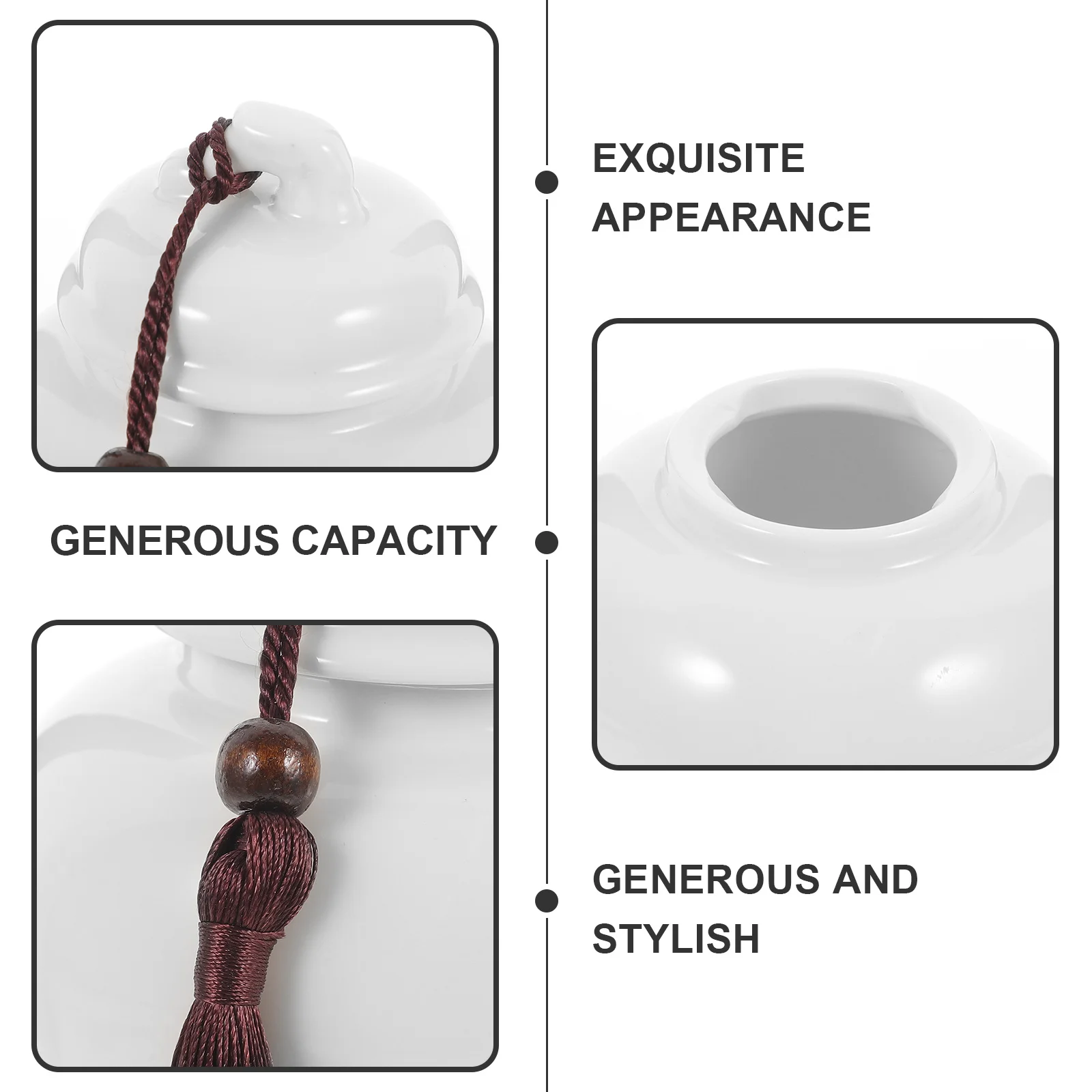 

Ceramic Honey Jar Large Capacity Airtight Storage Container for Kitchen Tea Candy Preservation Jar Porcelain Honey Pot