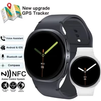 Nuevo reloj 8 Mini reloj inteligente hombres GPS pista deportes al aire libre salud Bluetooth llamada NFC IP68 impermeable brújula Smartwatch hombres 2025