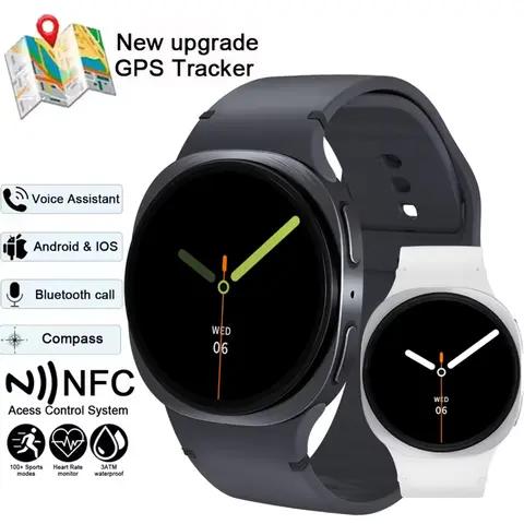 New Watch 8 Mini Smart Watch Men GPS Track Outdoor Sports Health Bluetooth Call NFC IP68 Waterproof Compass Smartwatch Men 2025