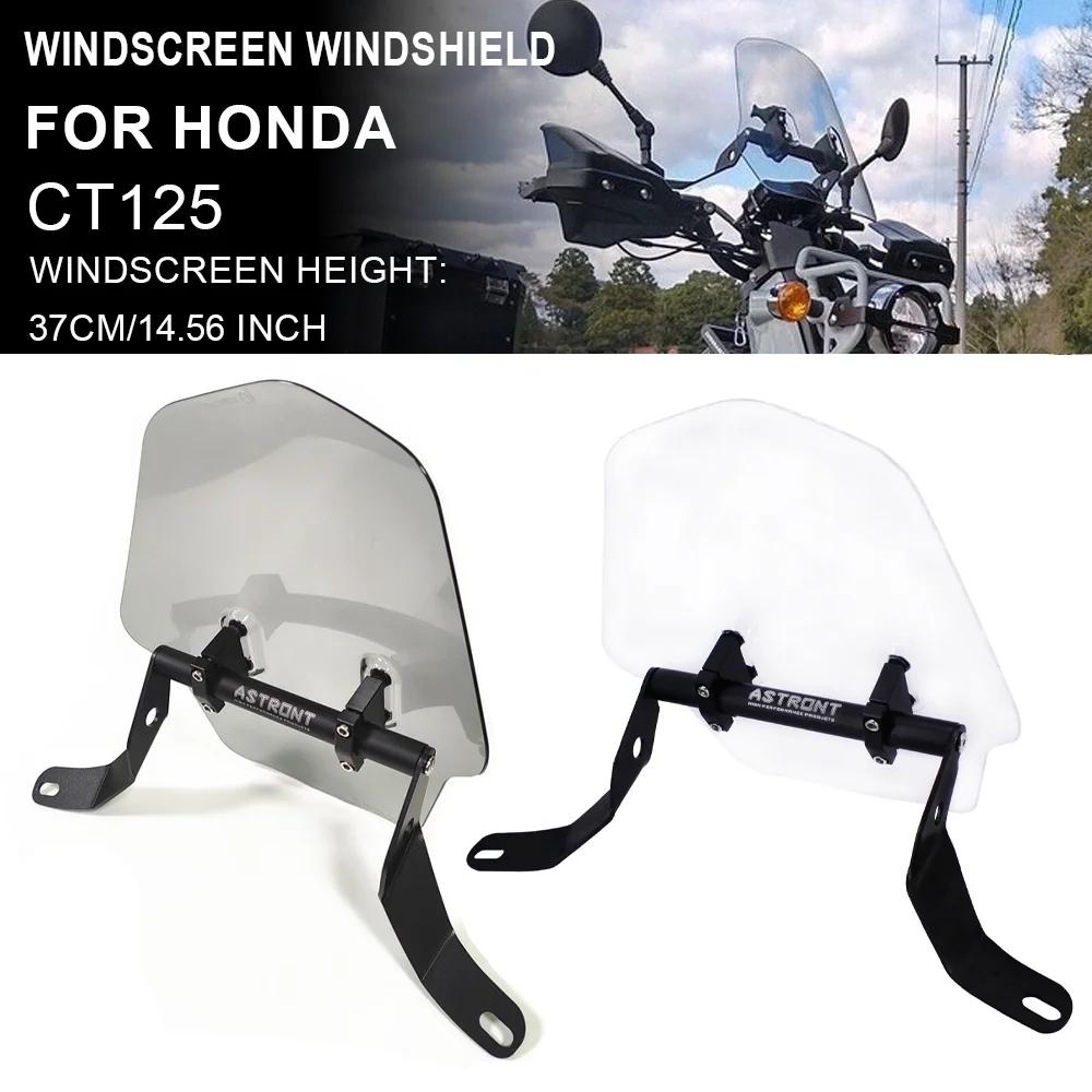 

Universal Motorcycle Front Wind Screen Aluminum Windscreen Windshield Wind Shield Protector For Honda CT125 Trail 125 Hunter Cub