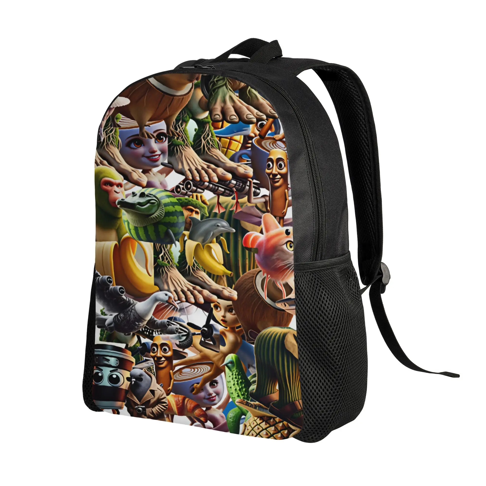 Italian Brainrot  Backpack  Stylish Backpacks Student Unisex Workout Lightweight High School Bags Custom Rucksack