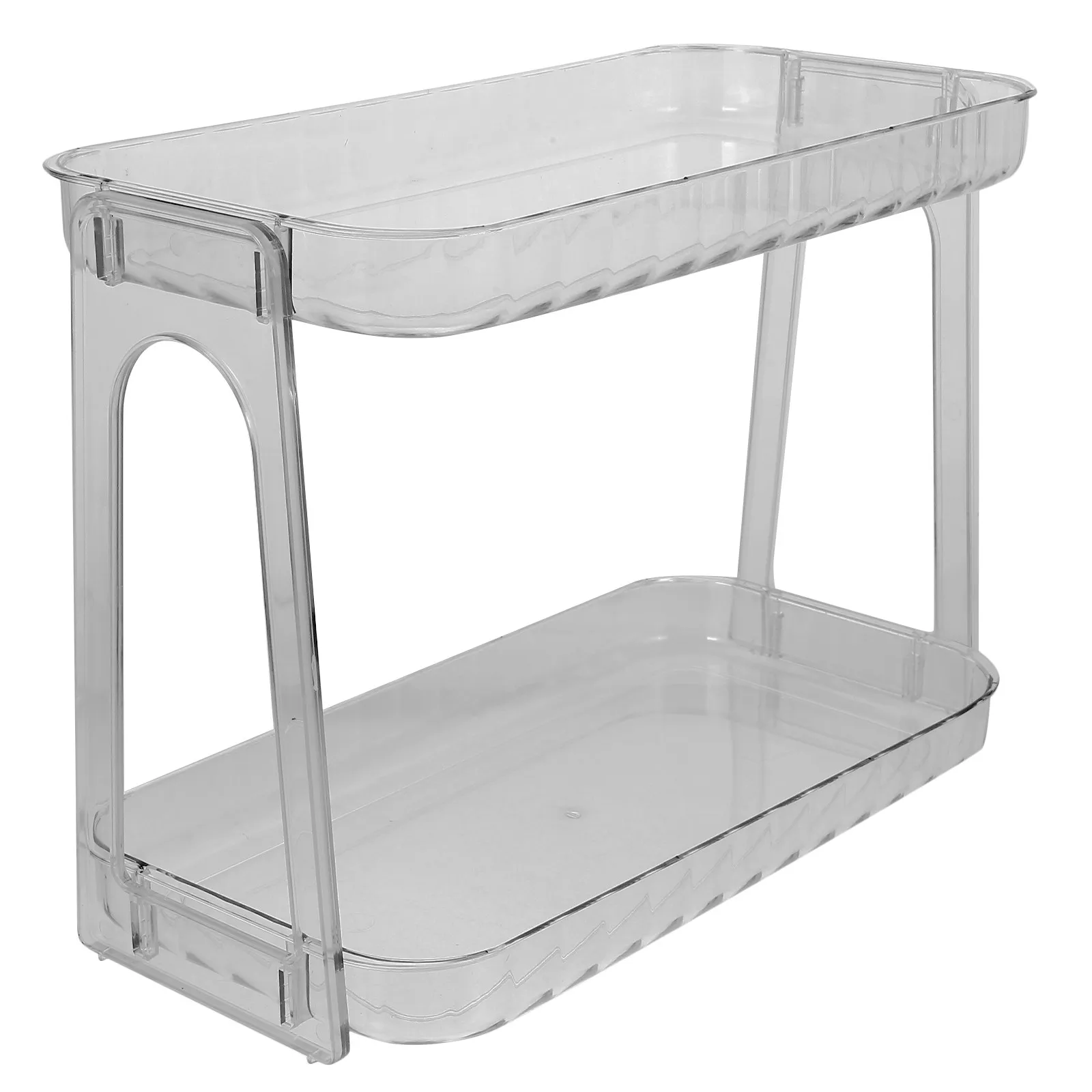 

2 Tier Desktop Storage Rack Bathroom Countertop Organizer Pet Shelf Toiletry Organizer Vanity Storage Stand Home