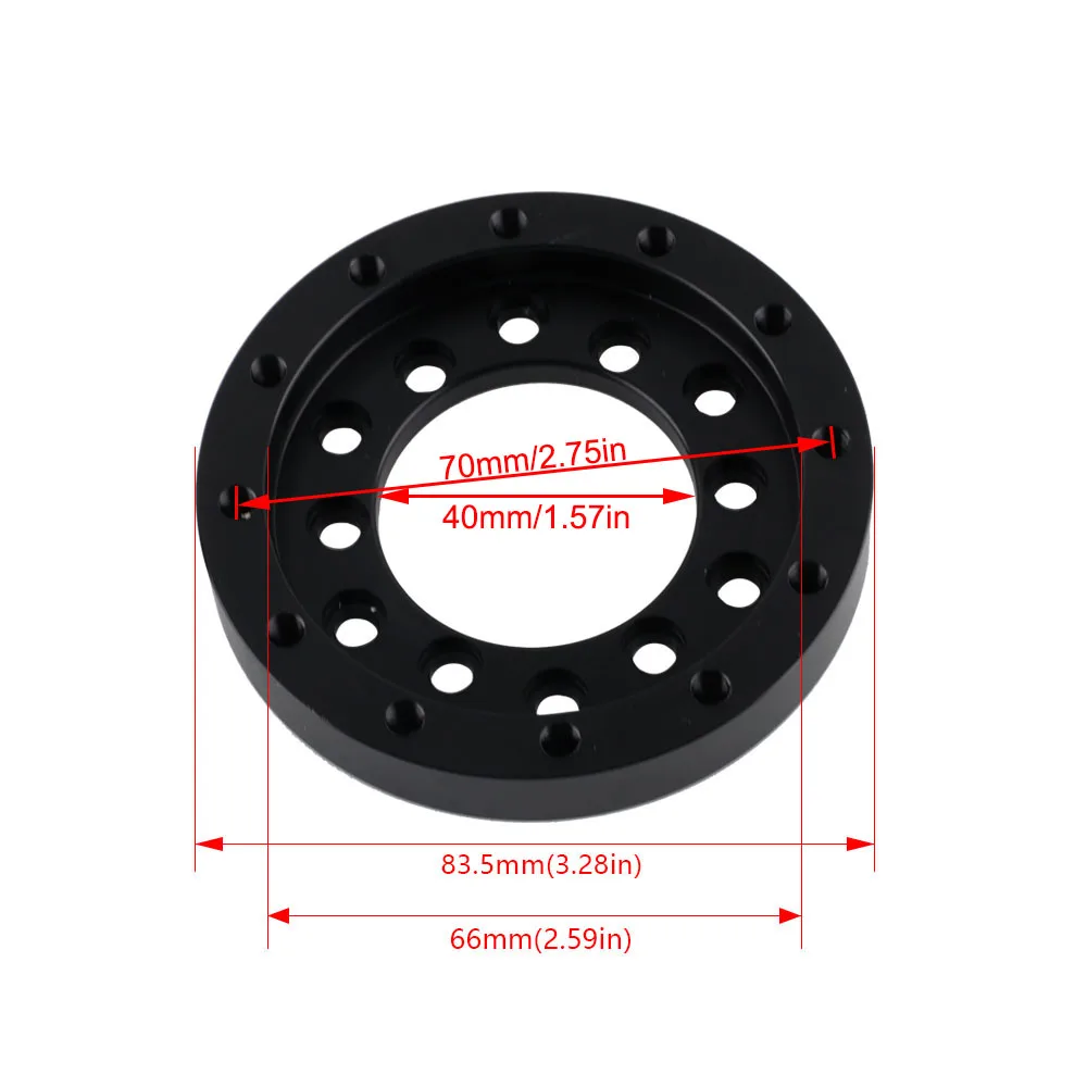 Black 70mm Steering Wheel Adapter Plate For Logitech G25 G27 G29 G920 For Sparco