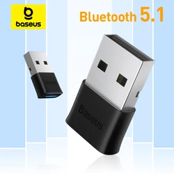 Baseus USB Bluetooth Adapter Dongle 5.1 Receiver Transmitter for PC Speaker Wireless Mouse USB Transmitter Music Audio Adapter