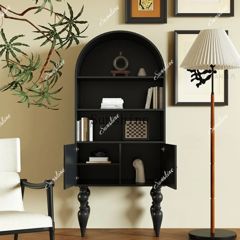 

Solid wood bookcase, living room entrance corner storage cabinetM