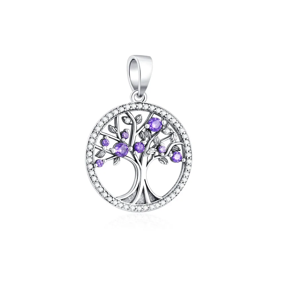 2025 حار جديد الفضة البرسيم قلادة صالح الأصلي النساء سوار DIY غرامة استرخى مجوهرات شجرة الحياة حبة الربيع سحر تميمة هدية