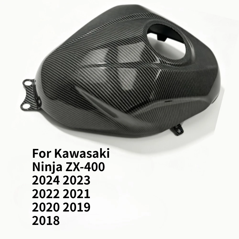 For Kawasaki Ninja ZX-400/ZX-500 18-24 Z500/SE Fuel Tank Protector ABS Carbon Fiber Injection-Molded Cover Anti-Scratch Coating