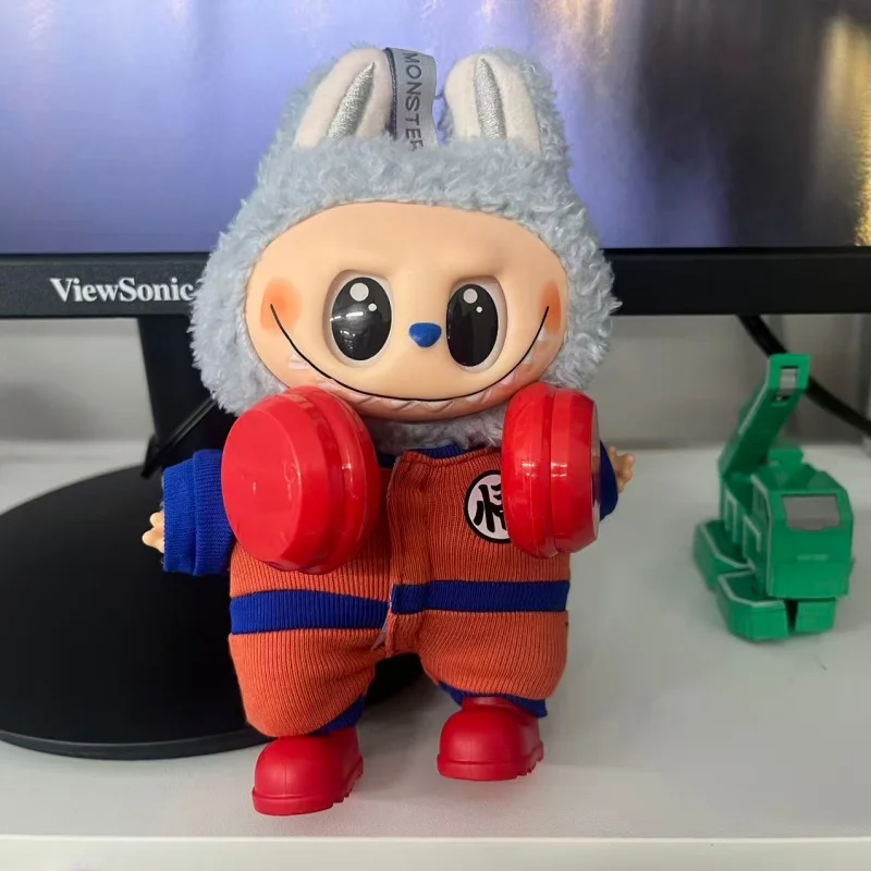 For Labubu 15 17cm Doll Cloth Dragon Ball Anime Small Doll Pendant Doll Clothing Diy Birthday Gifts Toys Clothing Accessories