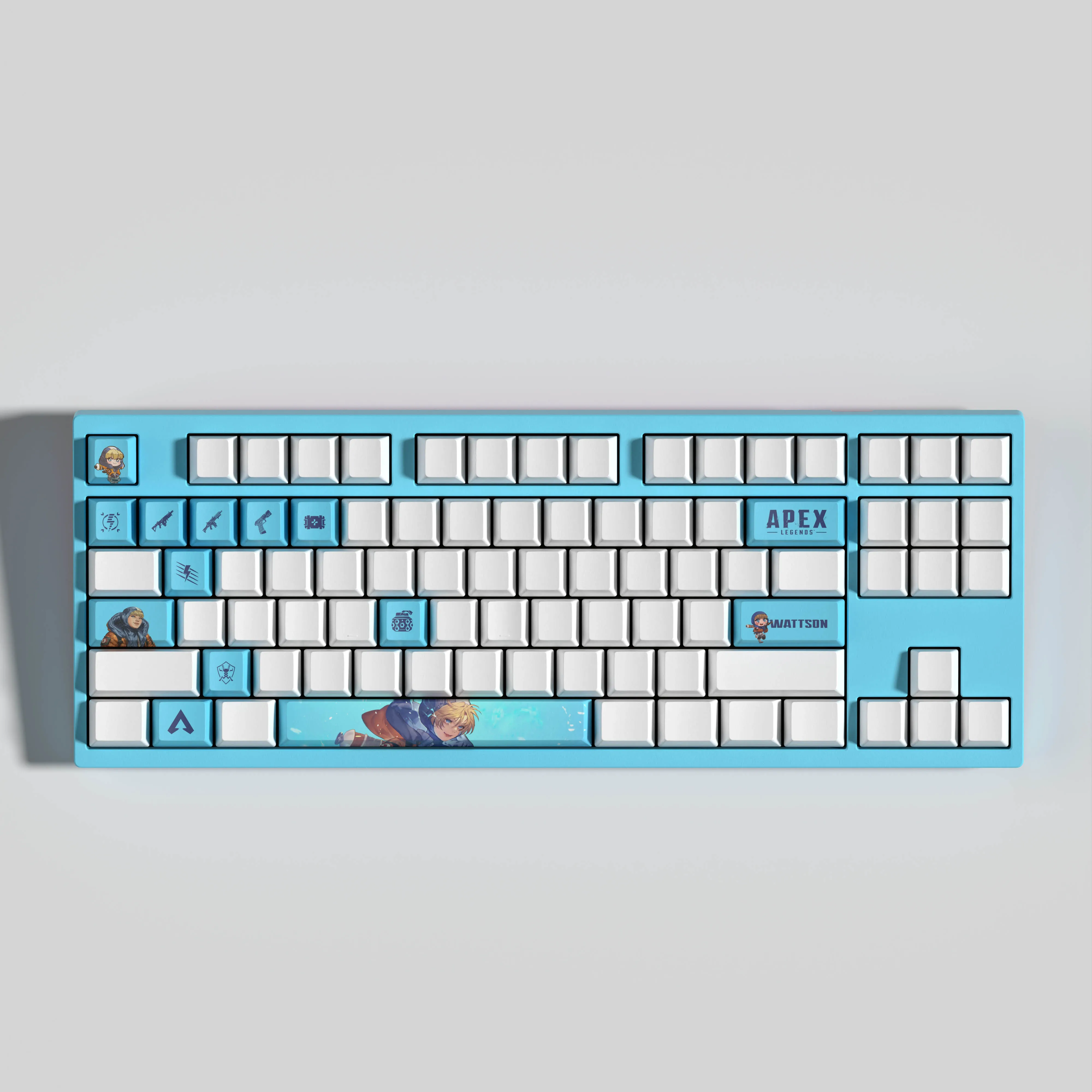 WATTSON-APEX Keycaps para teclado mecânico, 14Keycaps, OEM Profile, Apex Legends