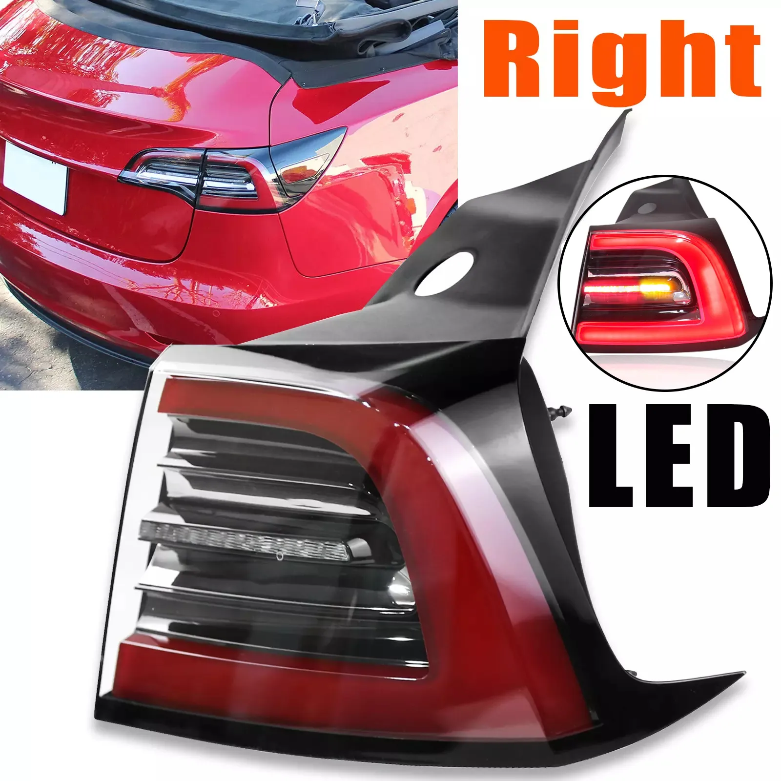 

Right Outer Tail Light LED Rear Lamp 3pin For Tesla Model 3 Y 2017-2023 2020