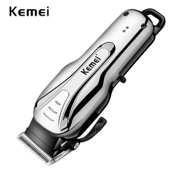 Máquina de cortar cabelo barbeiro salão de beleza kemei profissional kemel barttrimmer máquina de corte de cabelo para cabelos barbear mans keimei aparador dos homens