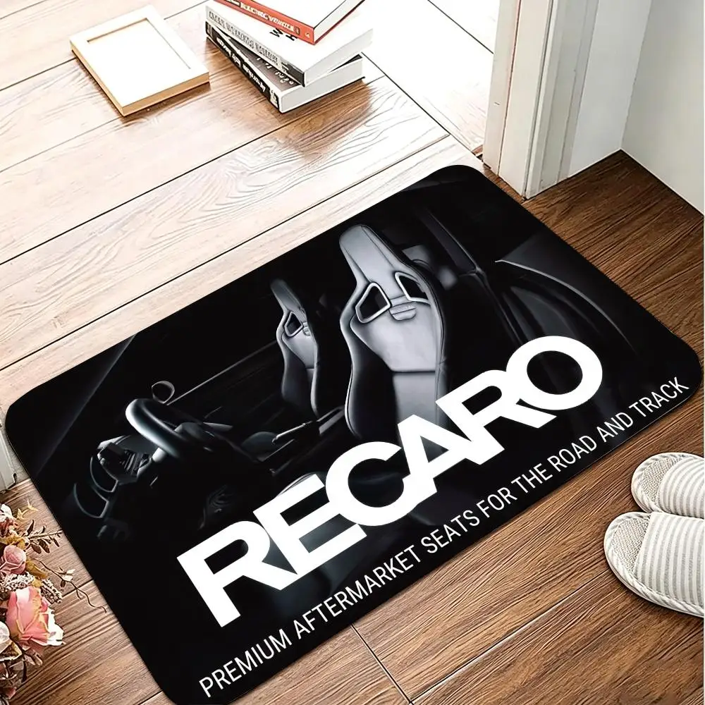 R-Recaro Floor Mat Flannel Rug Soft Non Slip Washable Door Mat For Bathroom Bedroom Kitchen Home Decor