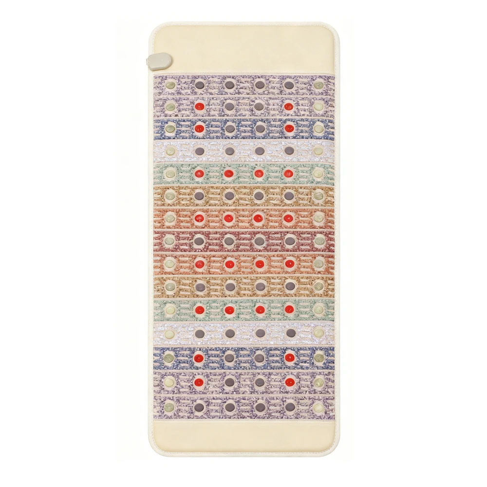 PEMF Photon Energy Pad Infrared Energy Heating Relieves Back Pain Energy Recovery Crystal Agate Jade Mattress Pulse Magnetic