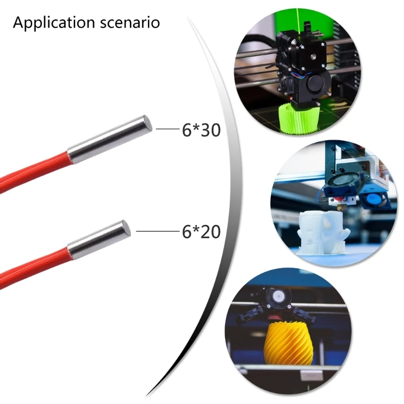 Energy Saving 5pcs Heating Rod for 3D Printers Quick Installation Efficient