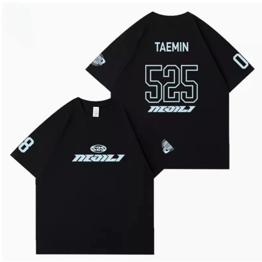 KPOP SHINee World Tour Oversized T Shirt Women Men ONEW KEY MINHO TAEMIN JONGHYUN 100% Bawełna O-neck Short Sleeve Graphic Tees