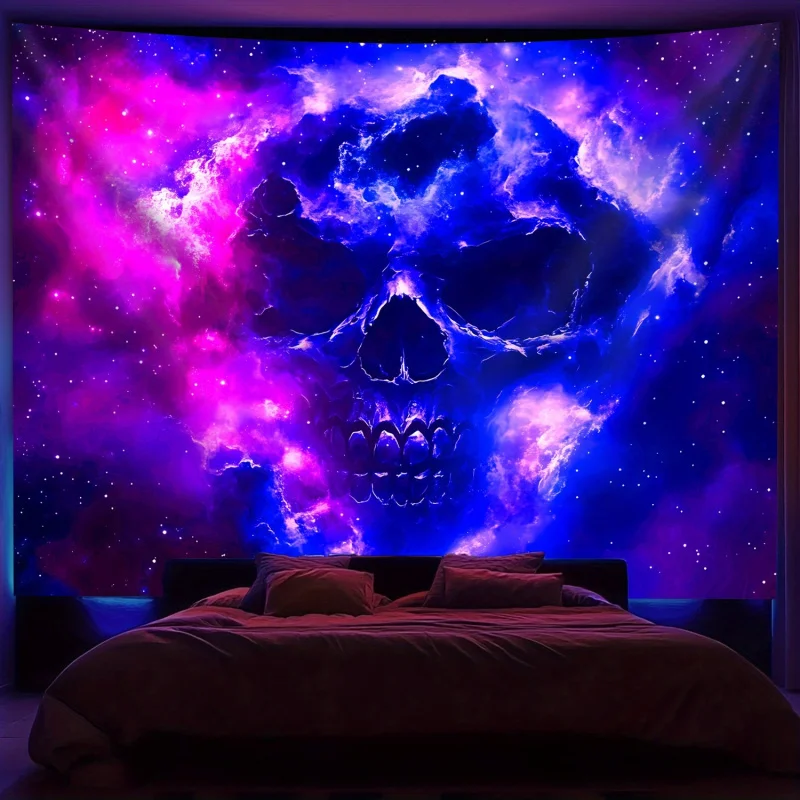 

VIKAMA Strange Cloud Skull Tapestry Bedroom Aesthetics Hanging Tapestry Bedroom Office Living Room Home Decoration