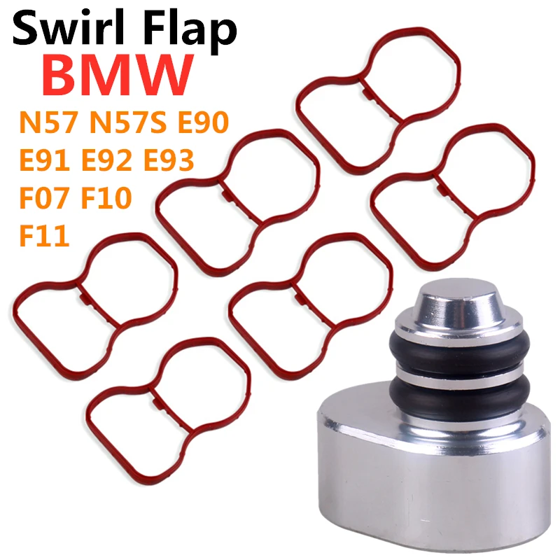 Swirl Flap Replacement Removal Fix Blanks Delete Plug Kits with Gaskets for Bmw N57 N57S E90 E91 E92 E93 F07 Car Intake Manifold