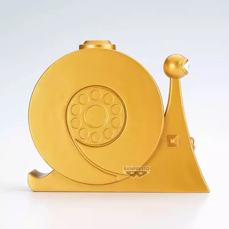 Bandai Original One Piece อะนิเมะ SOFVIMATES Gold Den Den Mushi Action Figure ของเล่นสําหรับของขวัญเด็กสะสม