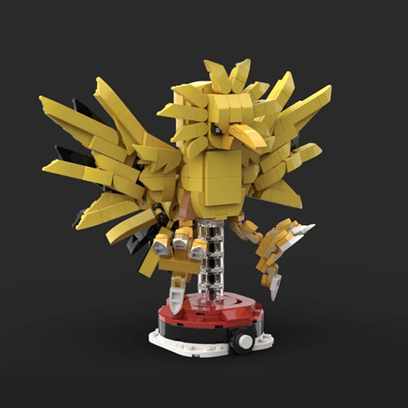 558PCS MOC classic  anime characters (pokedream) Zapdos Monster elves children's toys building blocks Christmas gifts