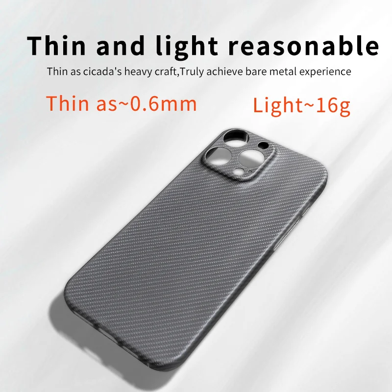 Ultra-Thin Original  Carbon Fiber Case for iPhone 16 Series  Aramid Fiber Cover for iPhone 16, 16 Pro, 16 Pro Max & 16 Plus image 3