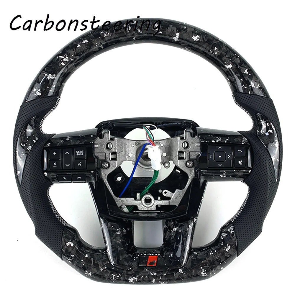 

Racing Style Disign For Toyota Customized Forged Carbon Fiber Racing Steering Wheel For Hilux Revo Fortuner 2011-2018 Innova GR