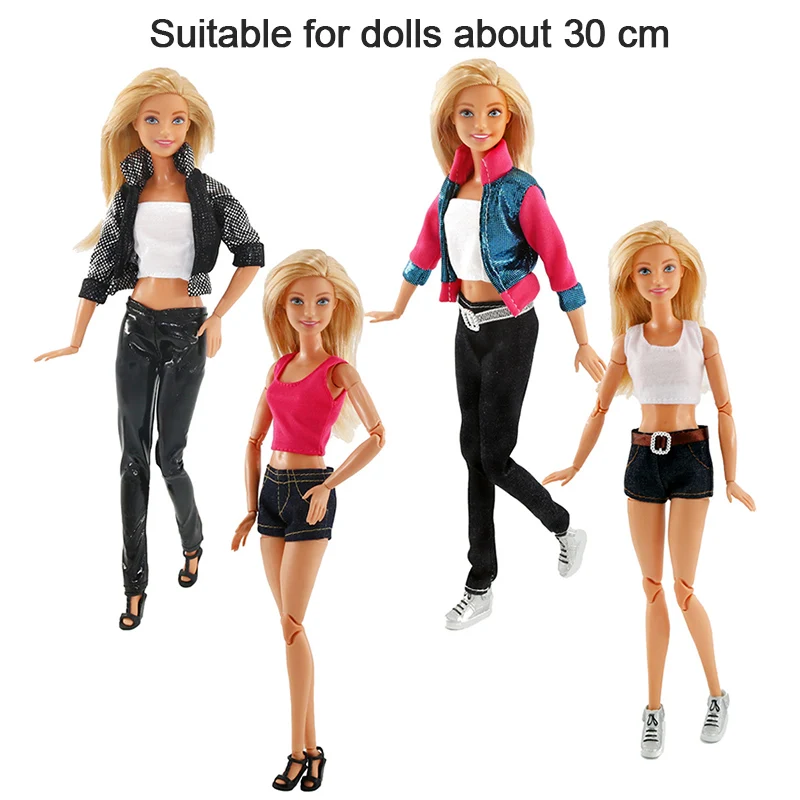 

Doll Clothes Dress Up Suit Jeans Dress Casual Clothes for 30cm Doll Accessories