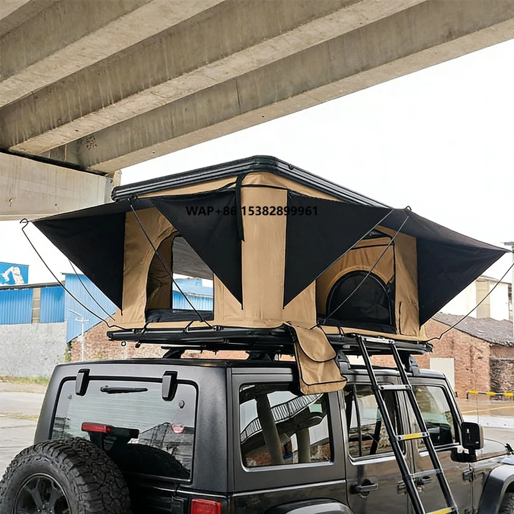 Roof Top Tent Hard Shell Aluminum Factory Price Light Weight Rooftop Tent Aluminum Camping Car Roof Tent 4 People Hard