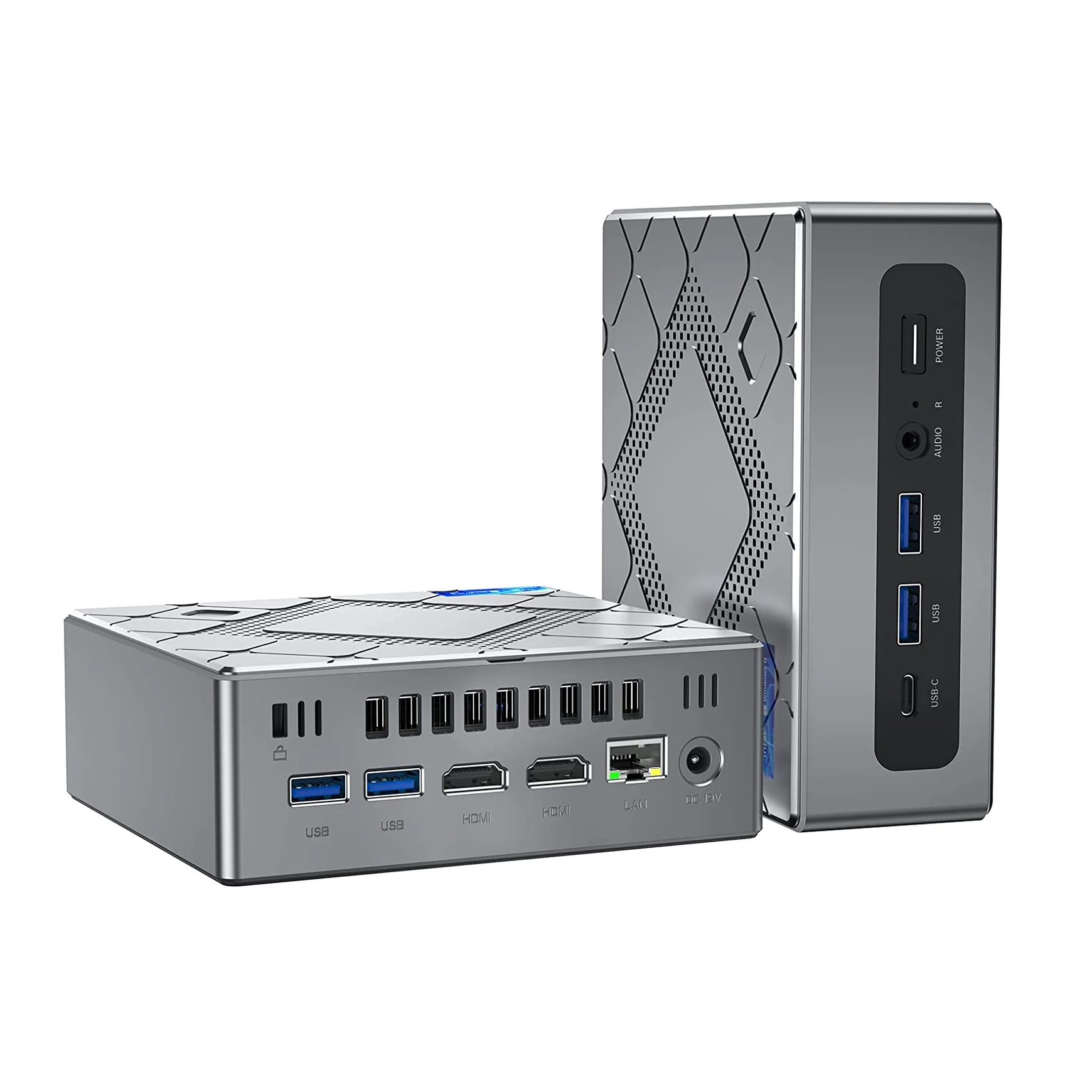 

CYX Mini PC Intel 11th Gen I5-11320H Win10 Mini Computers Super Fast WiFi BT UHD Triple Display VESA For Home Office