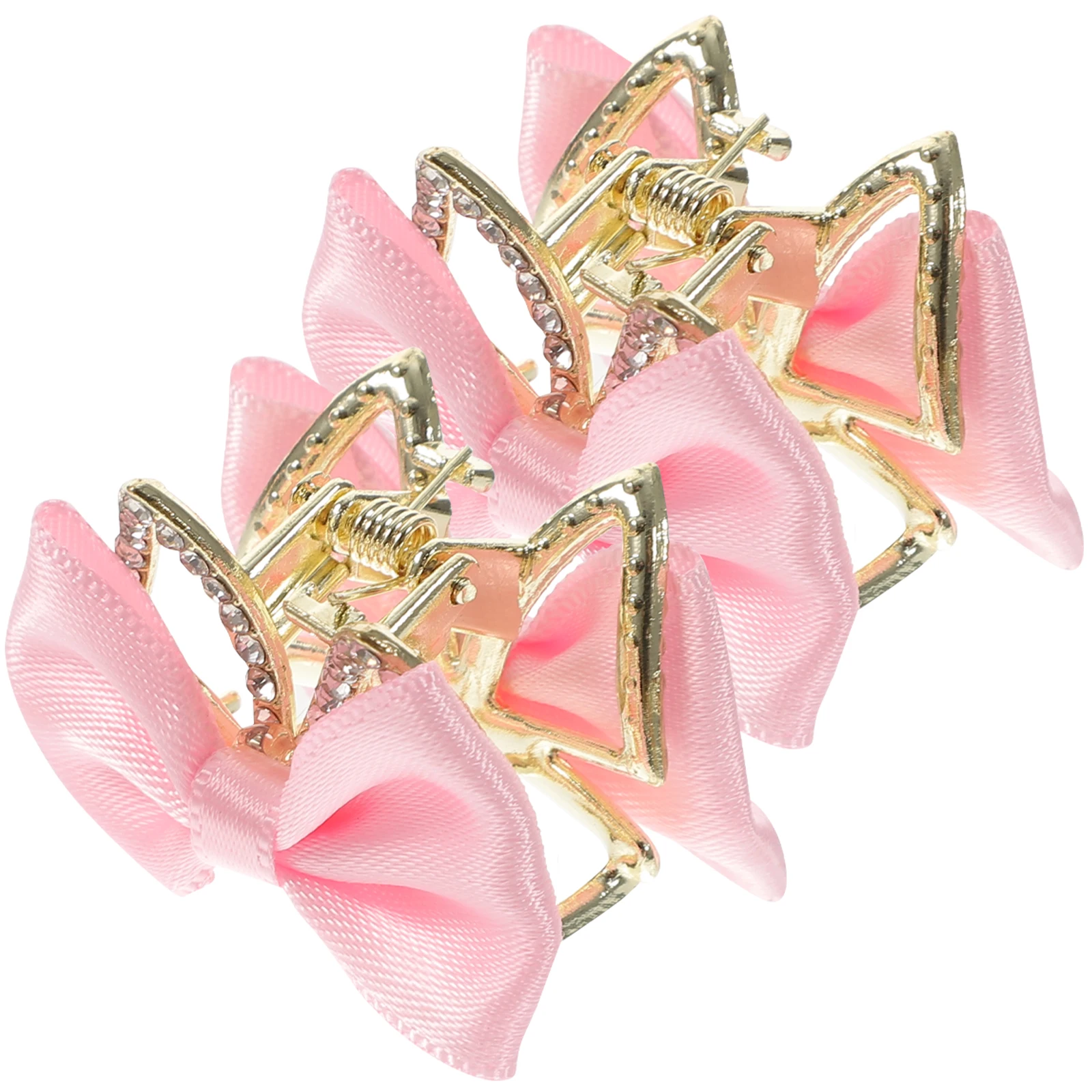 

2Pcs Mini Bow Hair Clips Small Metal Claws for Girls Women Party Daily Use Metal Clips Bow Claw Clip Small Hair Claws