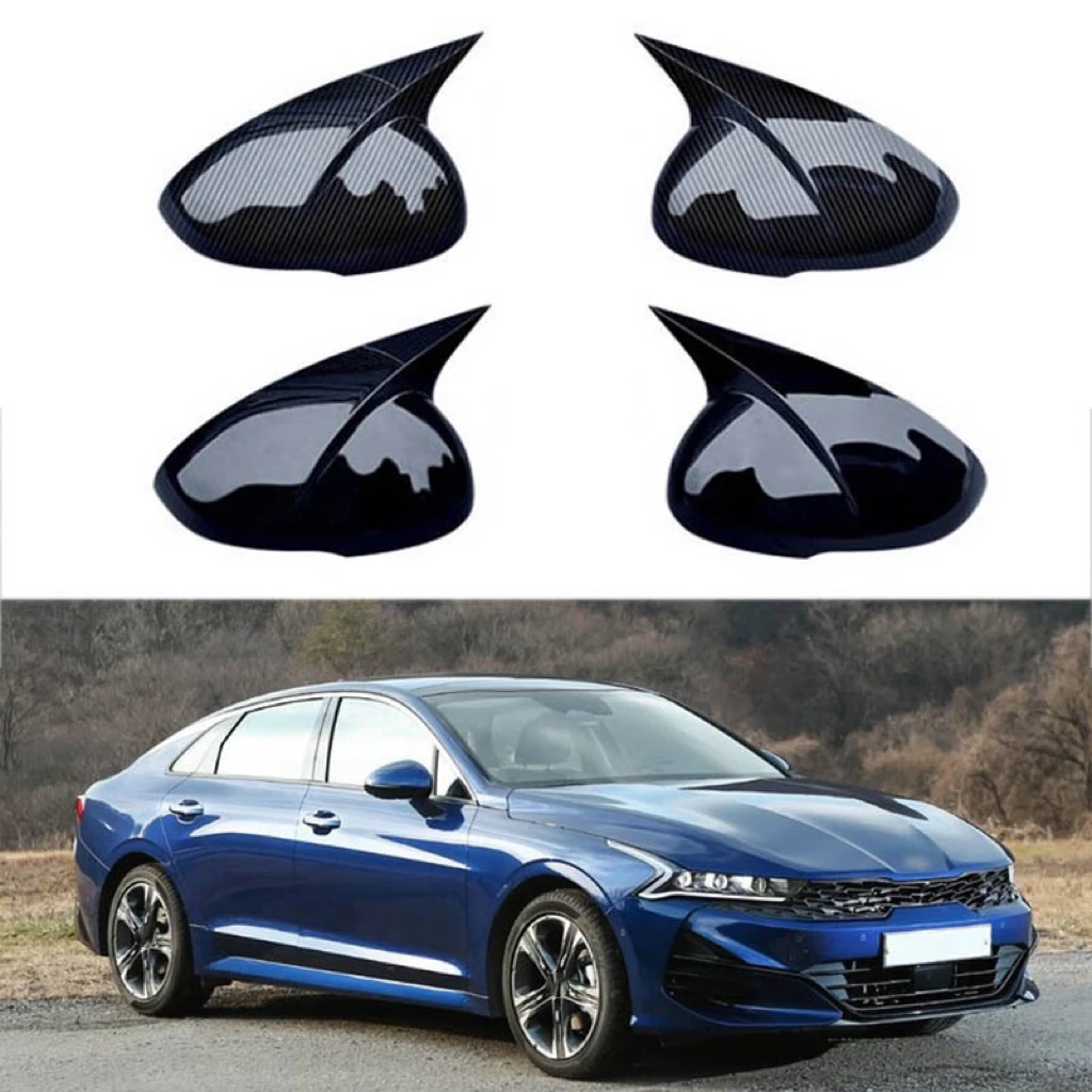 

Car Rearview MirrorCover For KIA K5 Optima 2020 2021 2022 2023 Rear View Body Side Door Cap Sticker Trim ABS