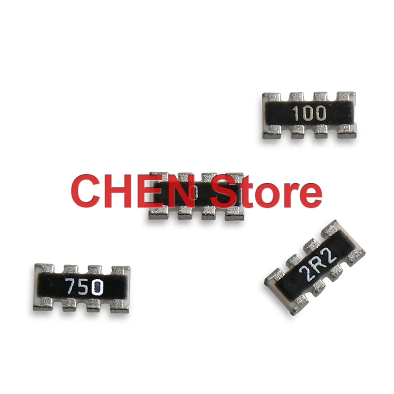 Imagem -04 - Rede Resistor Smd Array 2.2 3.3 4.7 5.1 6. Resistor de Rede 10 20 30 33 47 56 75r Smd Ohm Smd 100 Pcs Novo 0603