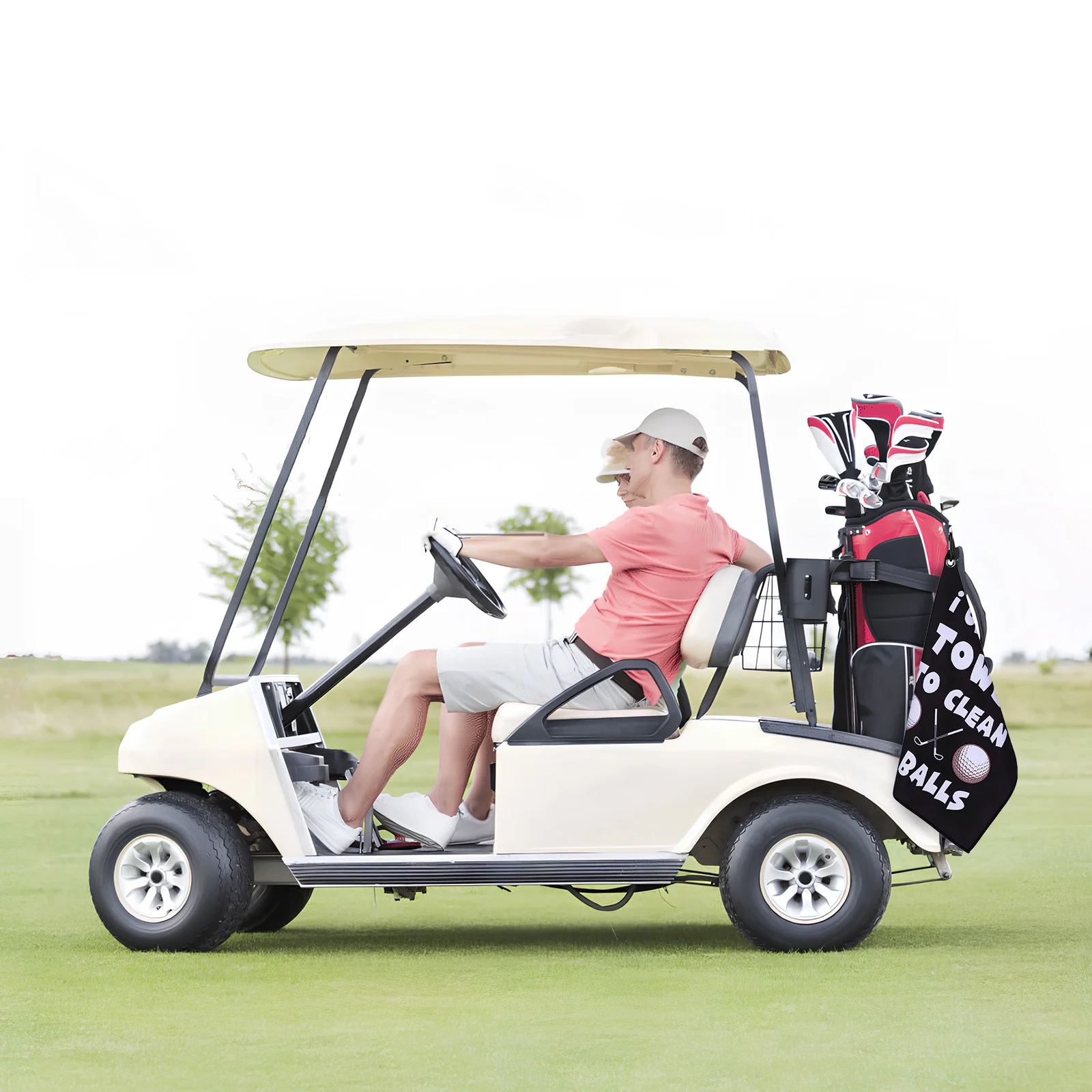 2 pçs saco de toalha de golfe toalhas de pano de microfibra para sacos acessórios masculino golfe seco