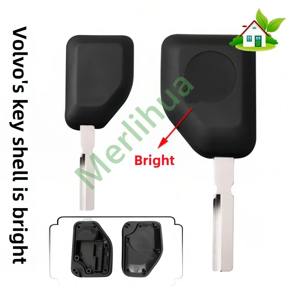 

Для Volvo FM460 — корпус запасного ключа с глянцевой и блестящей поверхностью, автомобильный металлический ключ, износостойкий аппаратный аксессуар