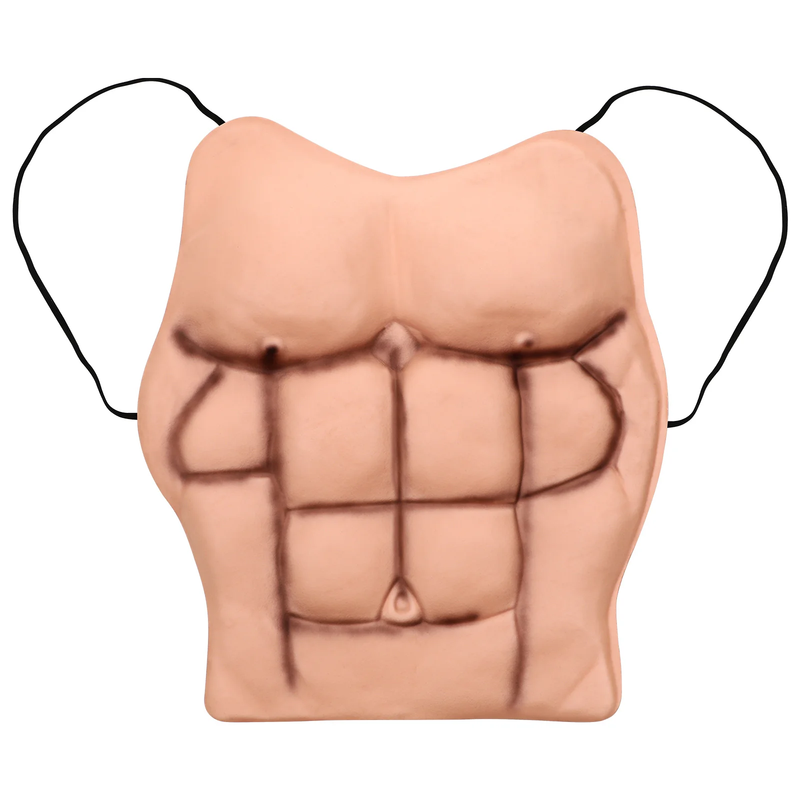 

Fake Muscle Prop Real Chest Abs Plastic Material Mens Padded Elastic Bands Halloween Cosplay Costume Party Accessories