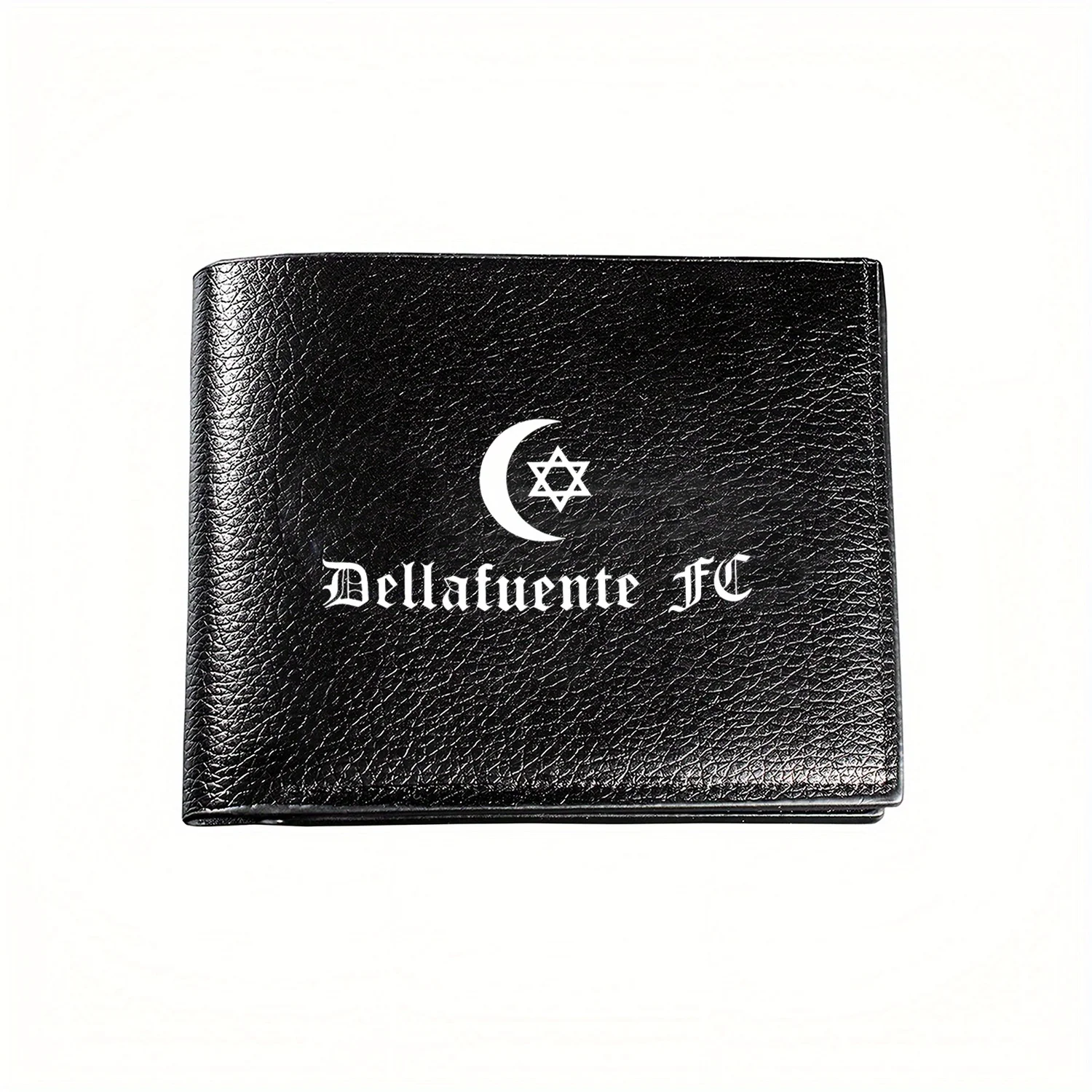 

Dellafuente FC Interfaith Crescent Star Logo Деловой мужской повседневный элегантный простой практичный качественный кошелек Стильный график с принтом