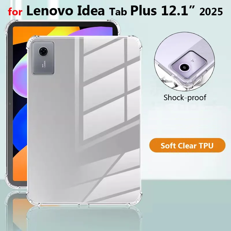 for Lenovo Idea Tab Plus 12.1 Inch 2025 TB361FU K12 Xiaoxin Pad Pro GT P12 12.7 Yoga Tab 11.1 Clear Airbags Silicon Tablet Case