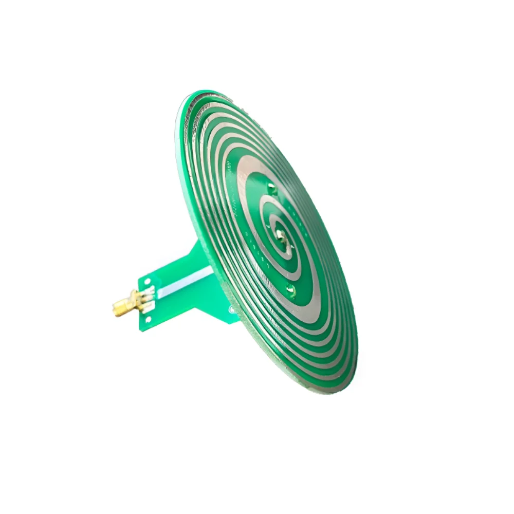 Antena ultra-larga circularmente polarizada RHCP/LHCP Helicoidal Archimedean Equiangular direcional WiFi Antena RFID de alto ganho