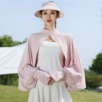 Fashion Ice Silk Summer Arm Sleeves Sun Protection Breathable Sun Protection Sleeves Shawl Scarf Outdoors