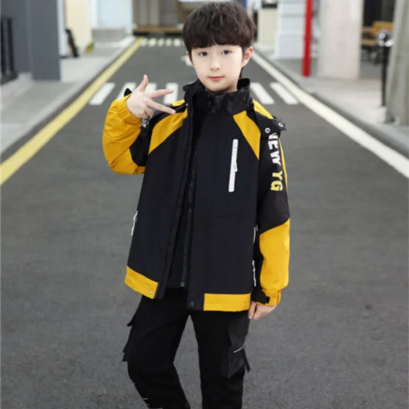 Boys Coat Overcoat Jacket Windbreak Outerwear 2024 Classic Winter Autumn Cotton High Quality Christmas Gift Children's Clothing