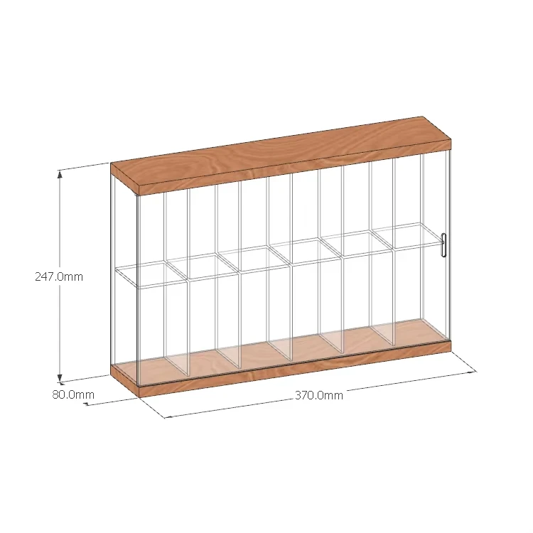 Blind box storage display rack, wall mounted dust cover, acrylic display box