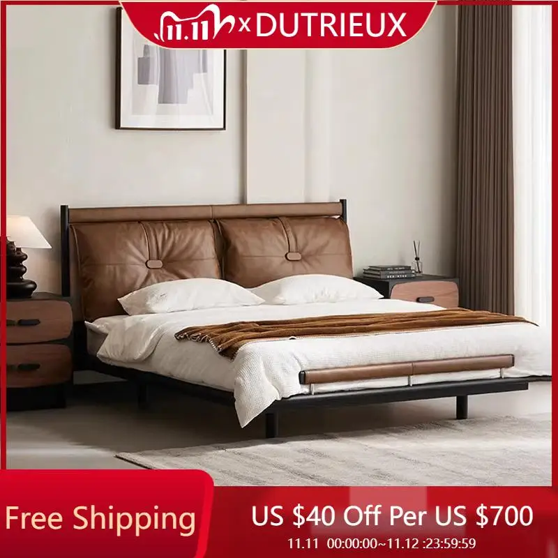

Simple Aesthetics Modern Bed Frame Design Lazy High Quality Wood Organizer Bed Wedding Full Body Unique Muebles Beds Furniture