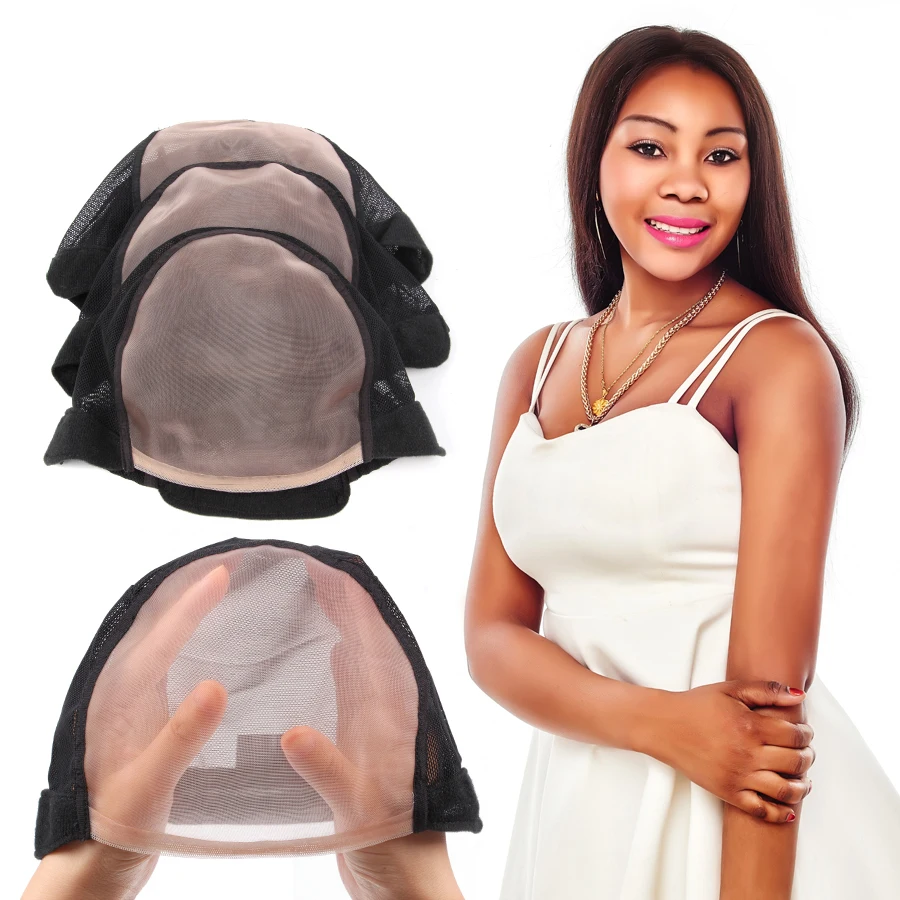 

Wholesale High Quality Monofilament Wig Cap Most Similar to Scalp Skin Color Mono Wig Cap with Adjustable Strap for Making Wigs