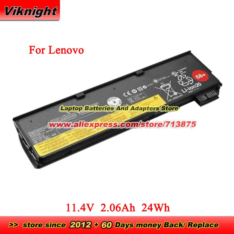 

24WH 48WH 72WH Battery for Lenovo Thinkpad X240 X240S X250 X260 T450 T440S T450S T460 T470 T550 T560 L450 K21-80 45N1127 45N1738