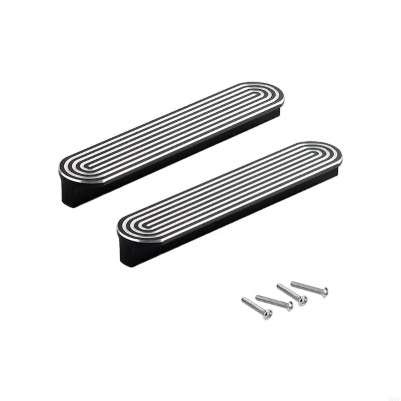 Simple Styles Design Cupboard Handles Lightweight Aluminum Drawer Pulls Pack of 2 for Various Home Furniture Applications HX6C