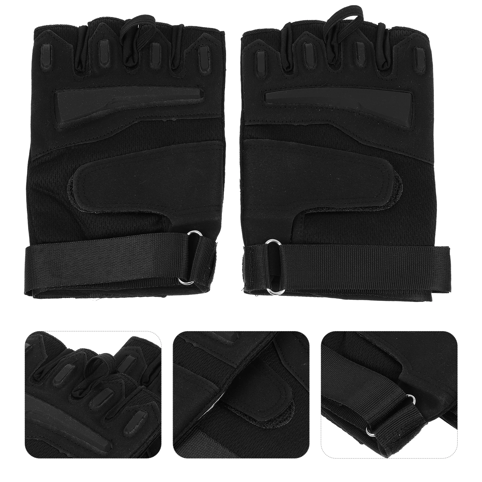 

1 Pair Breathable Ergonomic Cycling Gloves Half Finger Shock Absorbent Fitness Bike Riding Gloves Outdoor Sports Workout Mittens