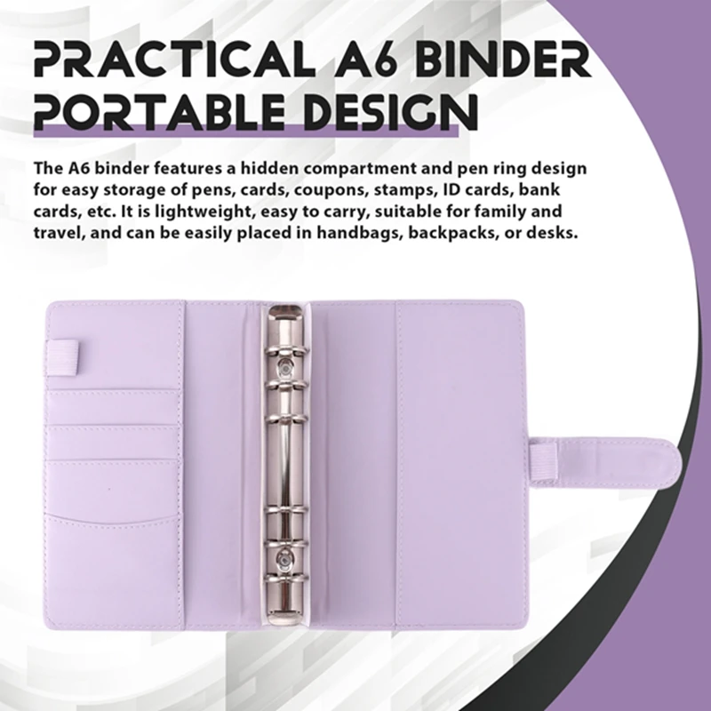 Cash Envelopes For Budgeting,A6 Budget Binder,Binder Pockets,Expense Budget Sheets,Money Folder Wallet Organiser
