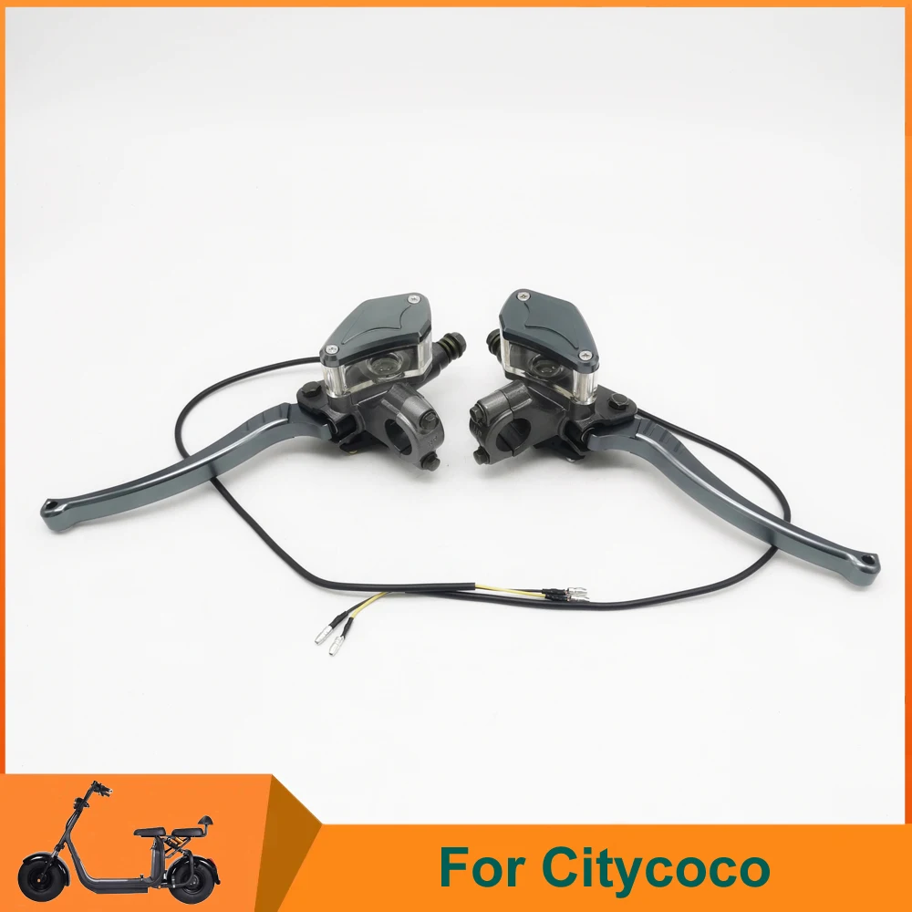 

Transparent Brake Oil Pump All Aluminum Alloy Material For Citycoco Electric Scooter Brake Signal Wire E-Bike Brake Lever