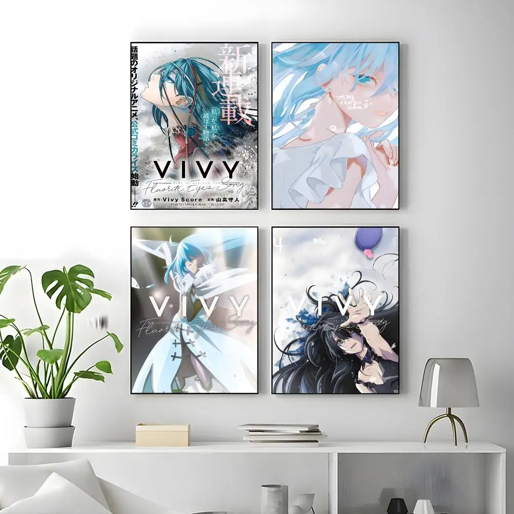 Anime Vivy Fluorite Eyes Song Poster High-quality vintage prints & posters for home, bar, cafe, aesthetic wall art.